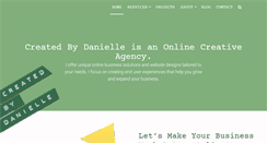 Desktop Screenshot of createdbydanielle.com